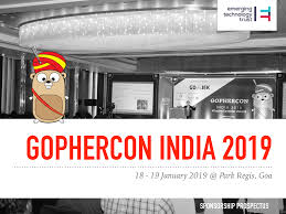 GopherCon India 2019 conference in Goa